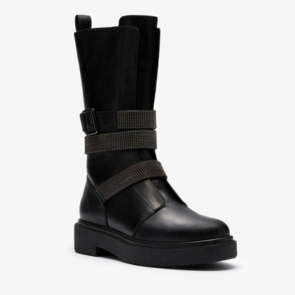 Muster Chain Black Leather | Clarks for sale - Women
