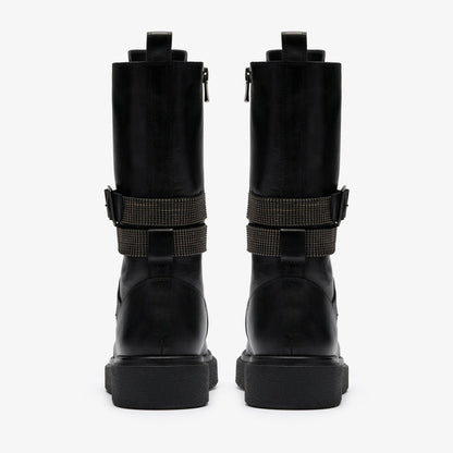 Muster Chain Black Leather | Clarks for sale - Women