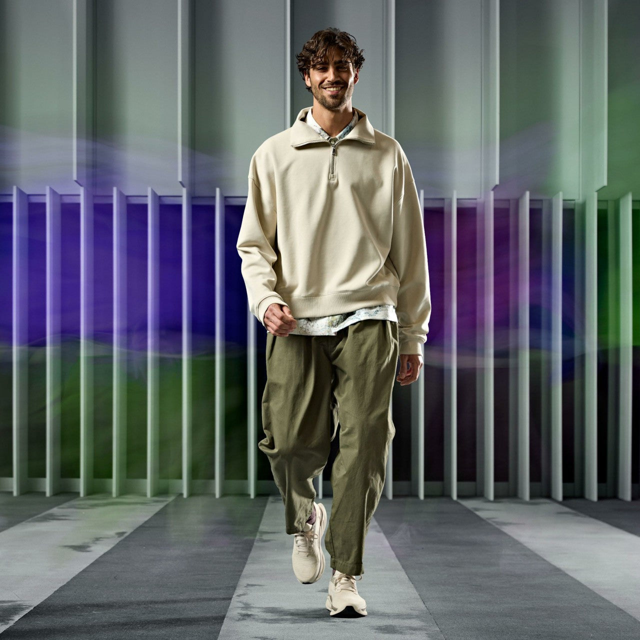 Clarks Pace Off White Combination | Clarks outlet - Men