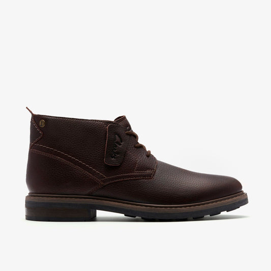 Newford Mid Waterproof Brown Warmlined Leather | Clarks Sale - Men