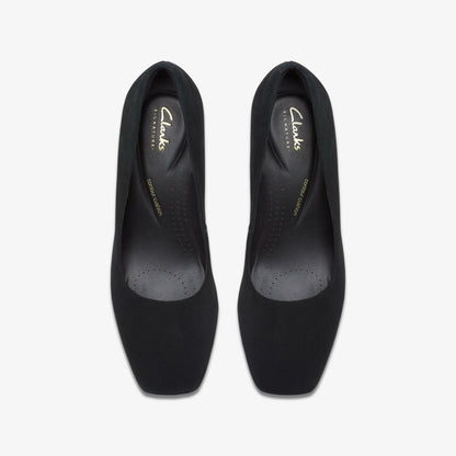Fernie Court Black Suede | Clarks outlet - Women