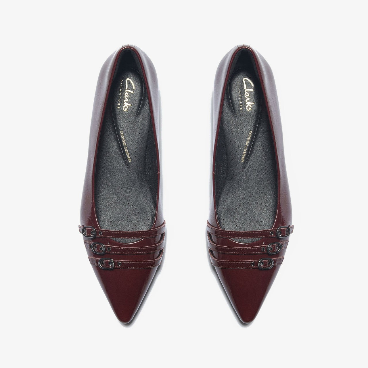 Sensa 15 Strap Burgundy Patent | Clarks Sale - Women