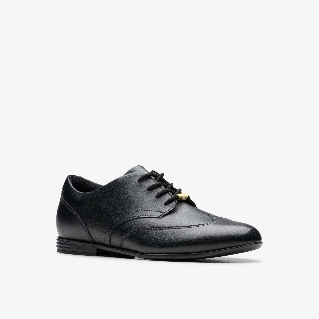 Finja Wing Youth Black Leather | Clarks online - Kids