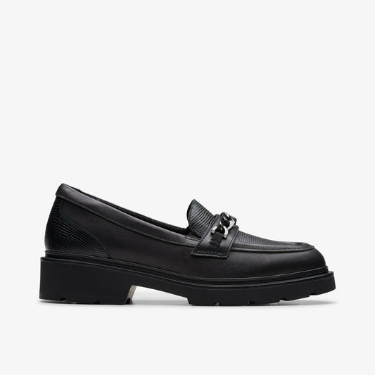 Eris Edge Youth Black Leather | Clarks for sale - Kids