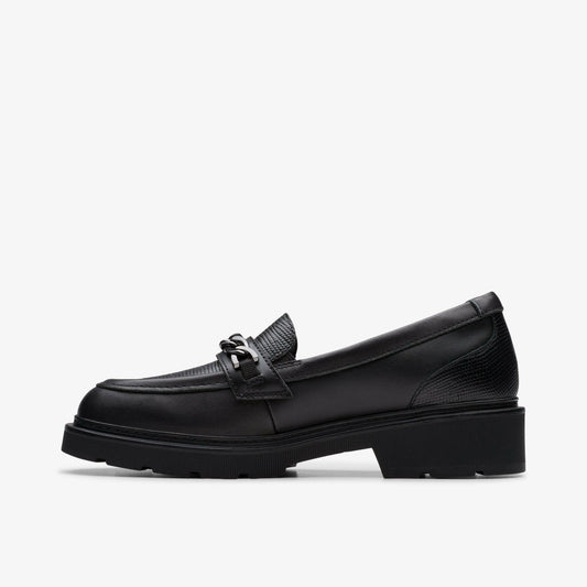 Eris Edge Youth Black Leather | Clarks for sale - Kids