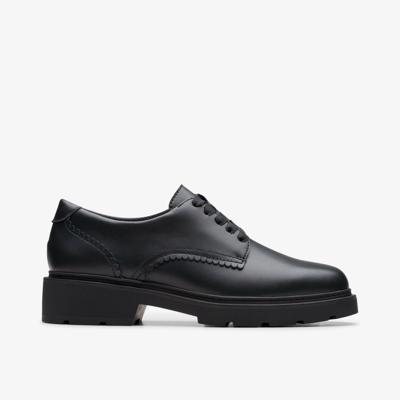 Eris Pure Youth Black Leather | Clarks outlet - Kids