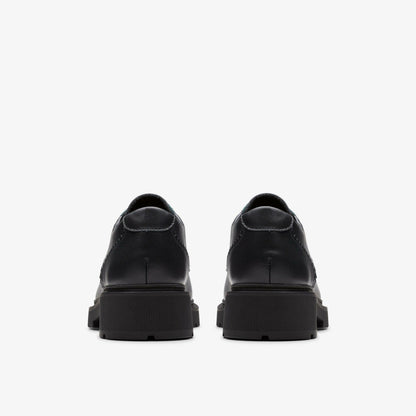 Eris Pure Youth Black Leather | Clarks outlet - Kids