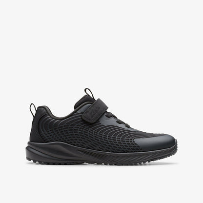 Deyes Dash Kid Black / Black | Clarks outlet - Kids