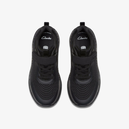 Deyes Dash Kid Black / Black | Clarks outlet - Kids
