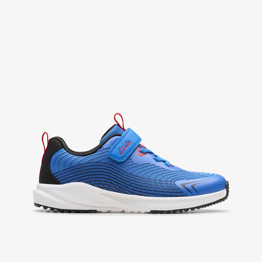 Deyes Dash Kid Blue Synthetic | Clarks on Sale - Kids