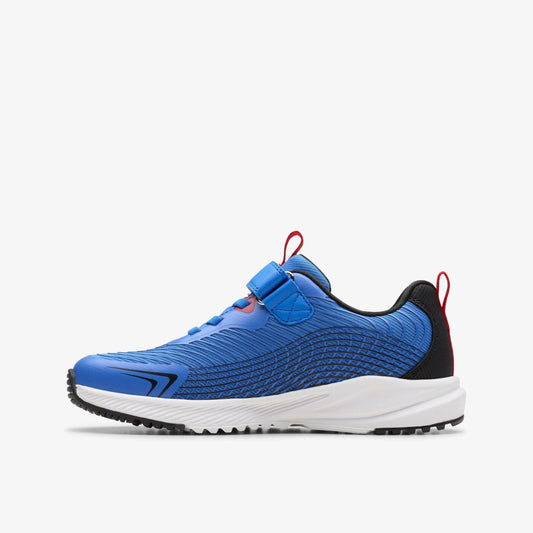 Deyes Dash Kid Blue Synthetic | Clarks on Sale - Kids