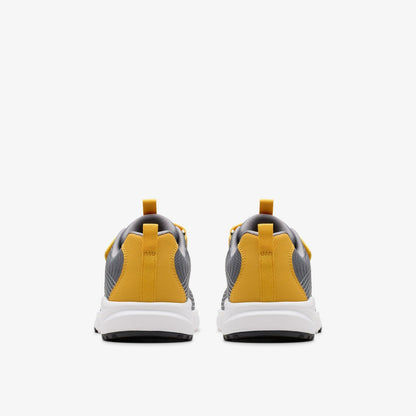 Deyes Dash Kid Grey Synthetic | Clarks Sale - Kids