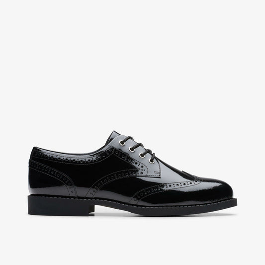 Tapa Pure Youth Black Patent | Clarks Sale - Kids