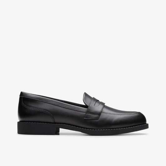 Tapa Edge Youth Black Leather | Clarks for sale - Kids