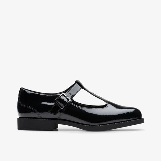 Tapa Hope Youth Black Patent | Clarks for sale - Kids