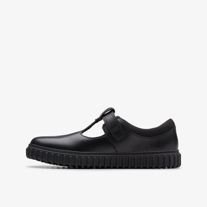 Cove Hope Kid Black Leather | Clarks for sale - Kids
