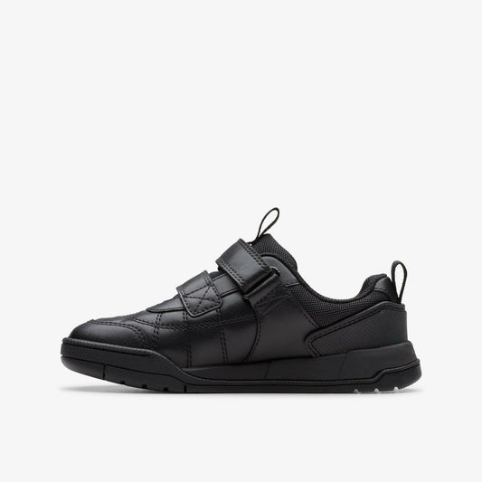 Laser Cross Kid Black Leather | Clarks outlet - Kids