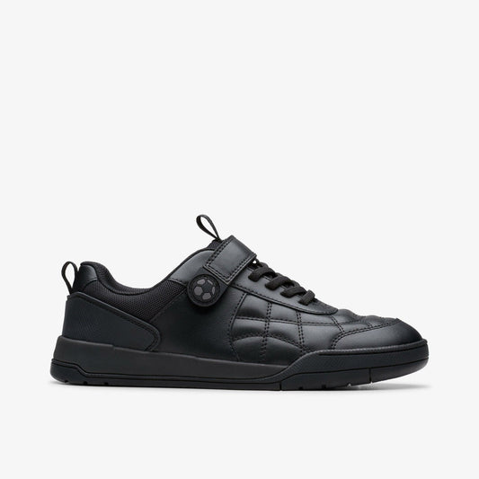 Laser Cross Youth Black Leather | Clarks discount - Kids