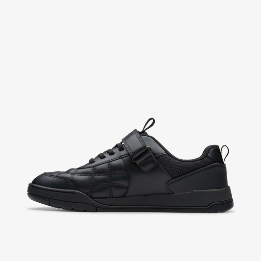 Laser Cross Youth Black Leather | Clarks discount - Kids