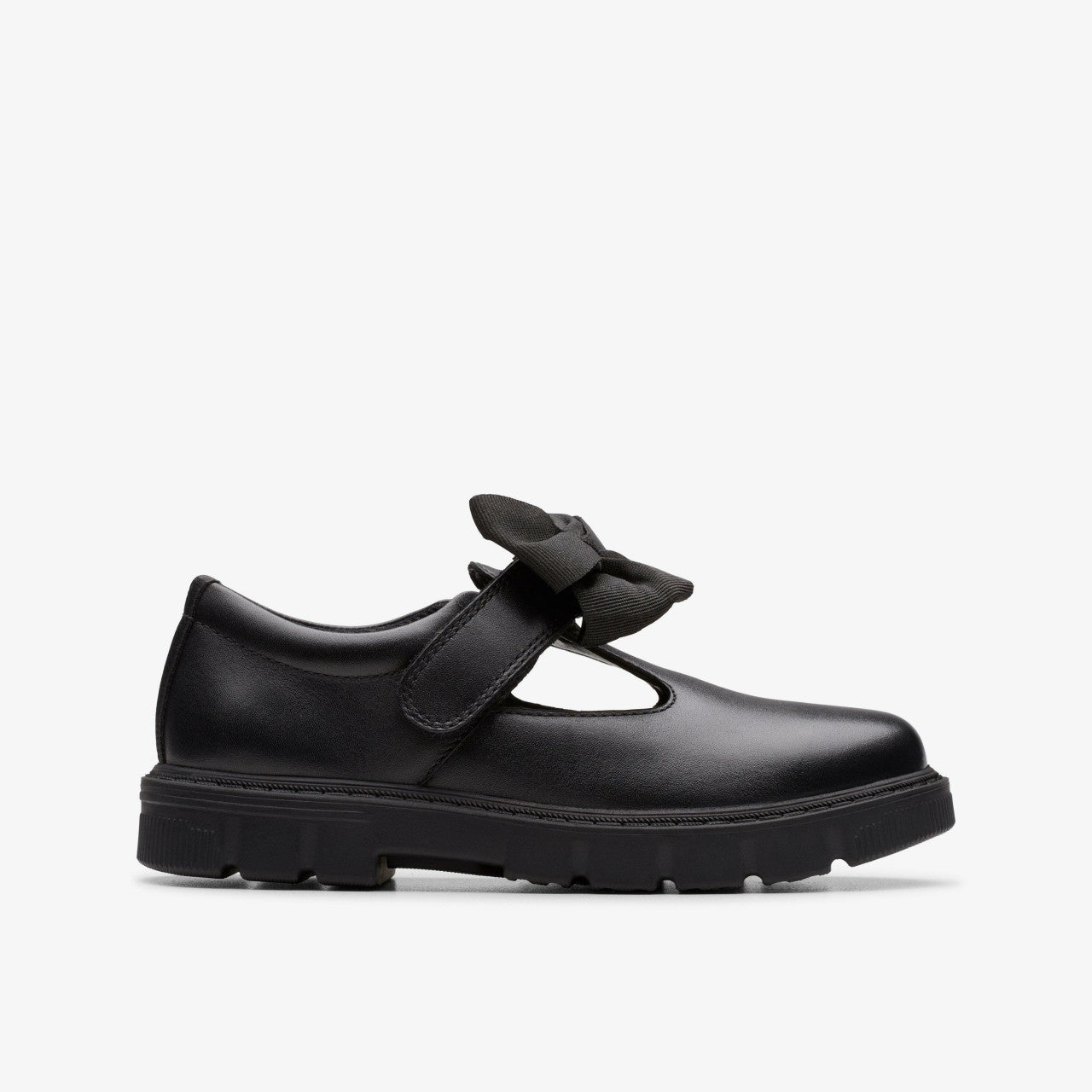 Lorcam Hope Kid Black Leather | Clarks on Sale - Kids