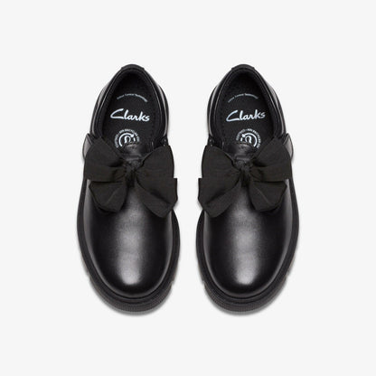 Lorcam Hope Kid Black Leather | Clarks on Sale - Kids