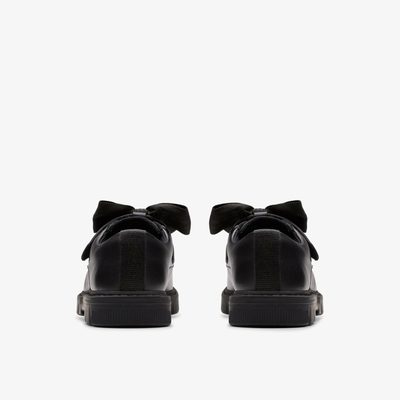 Lorcam Bow Kid Black Leather | Clarks for sale - Kids