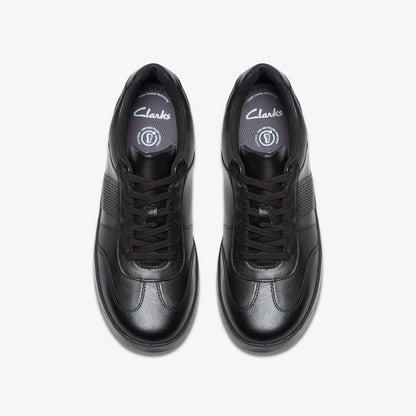Disco Pace Youth Black Leather | Clarks for sale - Kids
