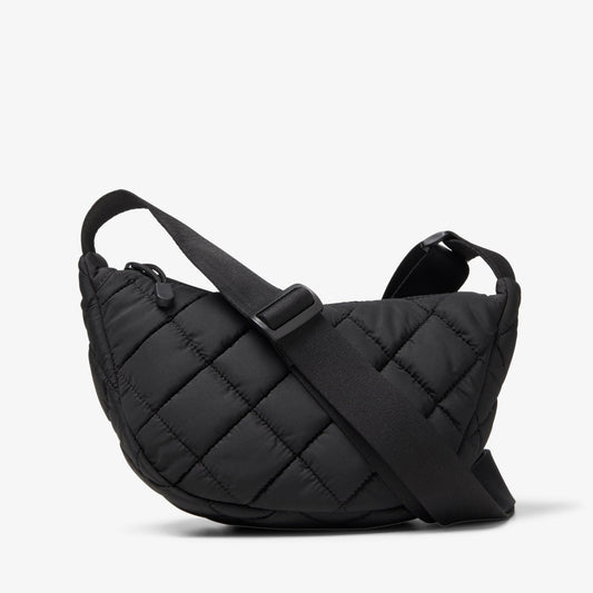 Quilted Trail Strap Crossbody Bag Black - US 5793