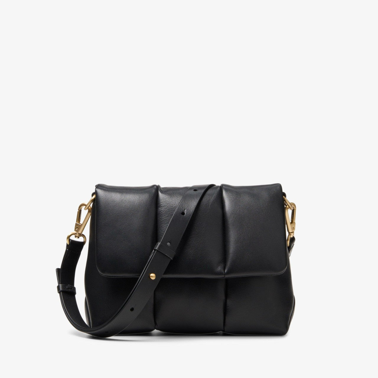 Puffy Crossbody Black Leather | Clarks discount - Women