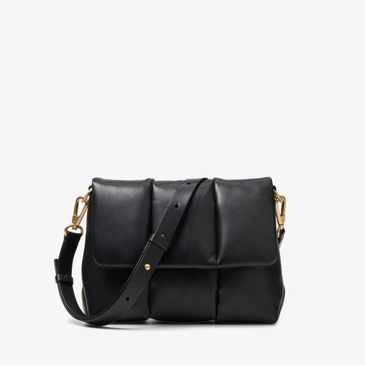 Puffy Crossbody Black Leather | Clarks discount - Women