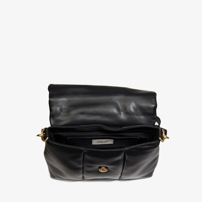Puffy Crossbody Black Leather | Clarks discount - Women