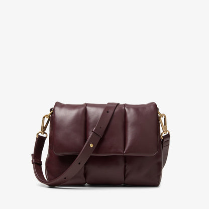 Puffy Crossbody Burgundy Leather | Clarks online - Women