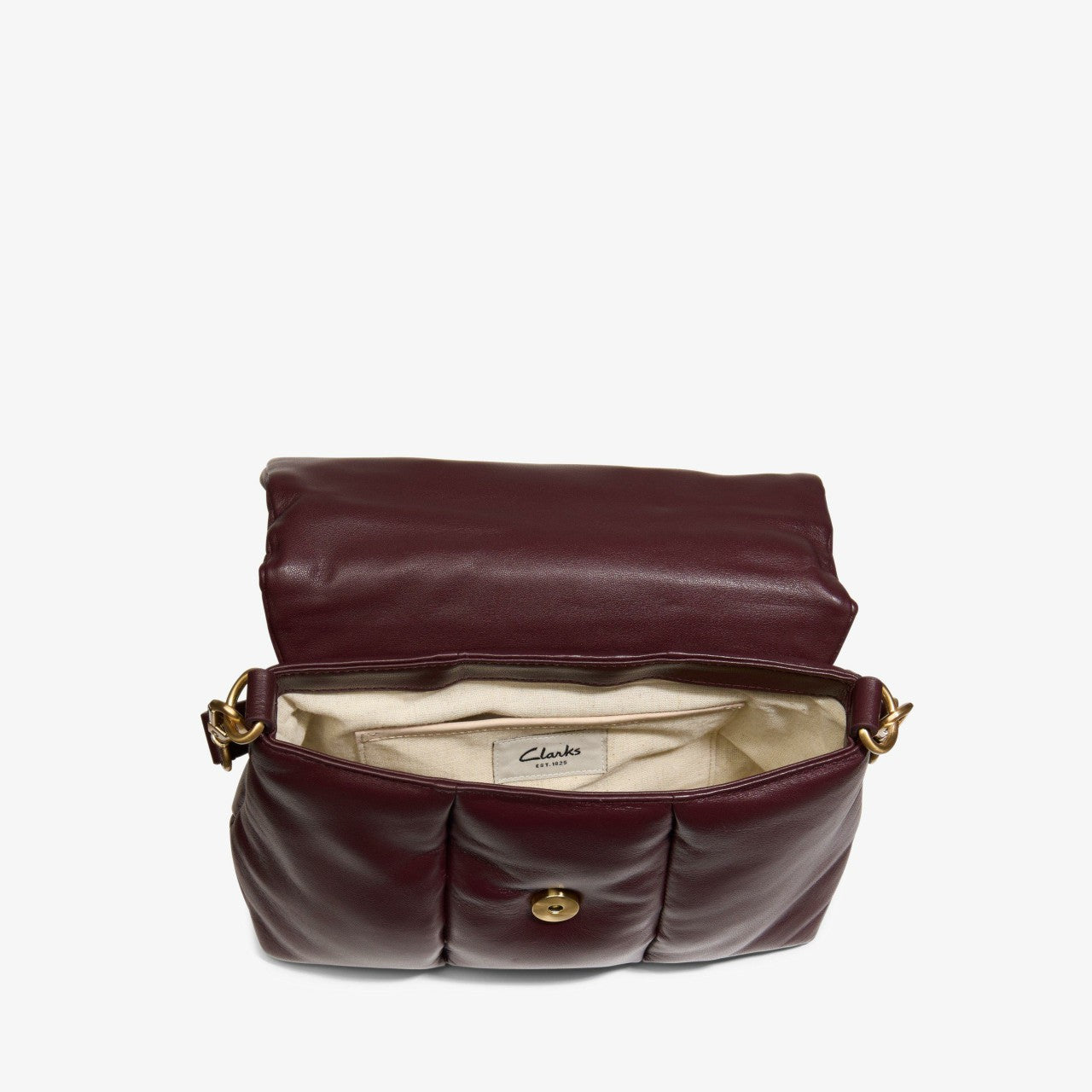 Puffy Crossbody Burgundy Leather | Clarks online - Women
