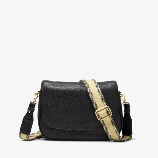 Utility Saddle Black Leather | Clarks on Sale - Women