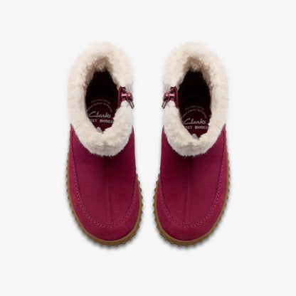 Cove Snug Toddler Berry Suede | Clarks Sale - Kids
