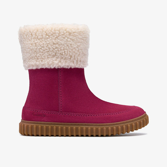 Cove Snug Kid Berry Suede | Clarks online - Kids