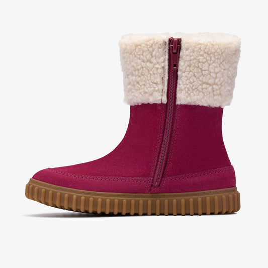 Cove Snug Kid Berry Suede | Clarks online - Kids