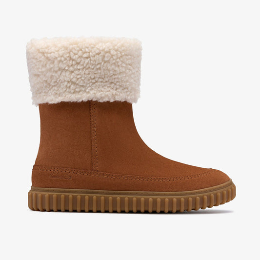 Cove Snug Kid Tan Suede | Clarks discount - Kids