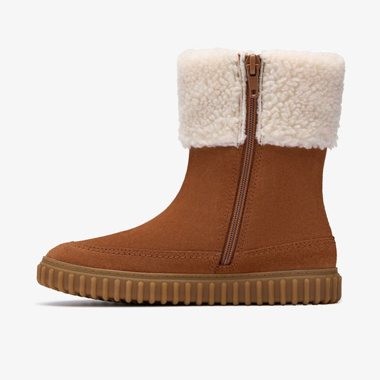 Cove Snug Kid Tan Suede | Clarks discount - Kids