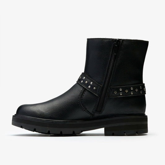 Prague Shine Kid Black Leather | Clarks online - Kids