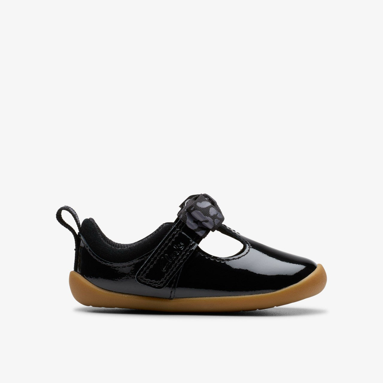 Roamer Trim Toddler Black Patent | Clarks online - Kids
