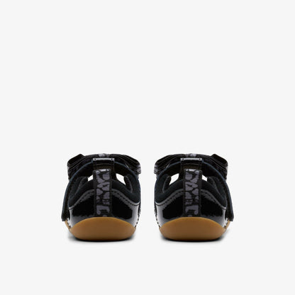 Roamer Trim Toddler Black Patent | Clarks online - Kids