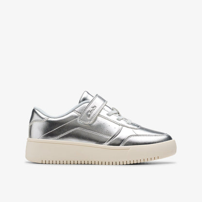 Barley Step Kid Silver Metallic | Clarks outlet - Kids