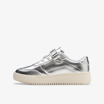 Barley Step Kid Silver Metallic | Clarks outlet - Kids