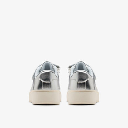 Barley Step Kid Silver Metallic | Clarks outlet - Kids
