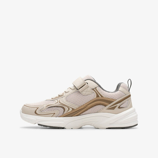 Crafton Move Kid Beige Combination | Clarks discount - Kids