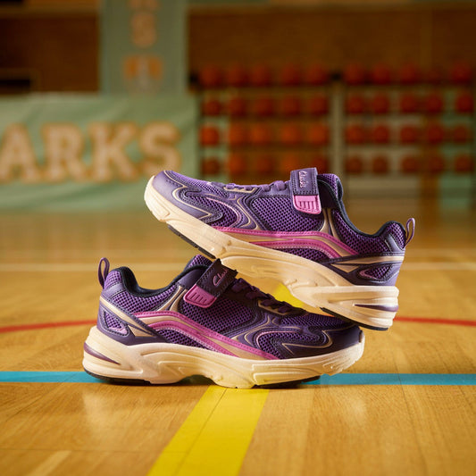 Crafton Move Kid Purple Combination | Clarks on Sale - Kids