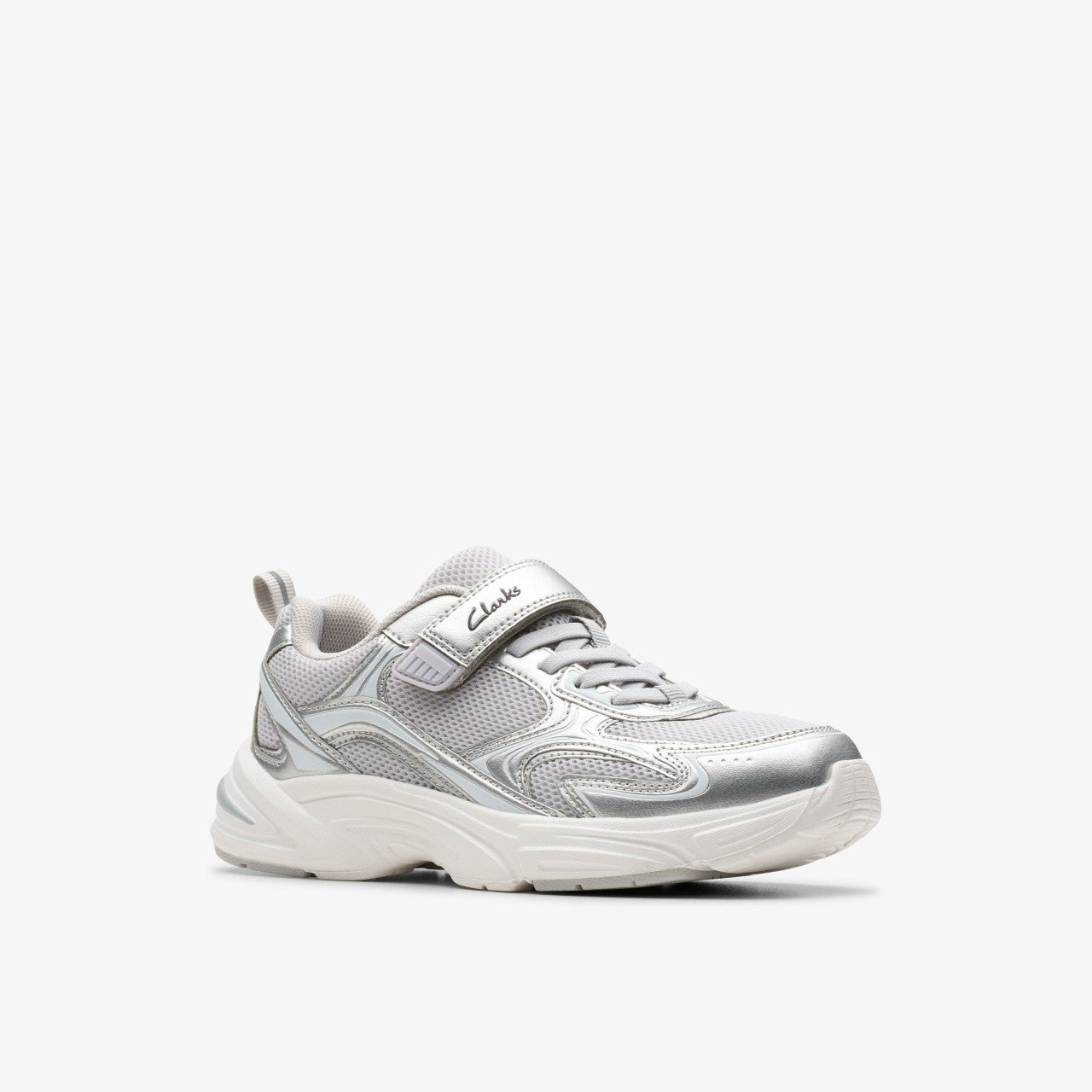 Crafton Move Kid Silver Metallic | Clarks for sale - Kids
