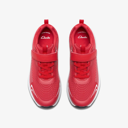 Deyes Dash Youth Red Synthetic | Clarks outlet - Kids