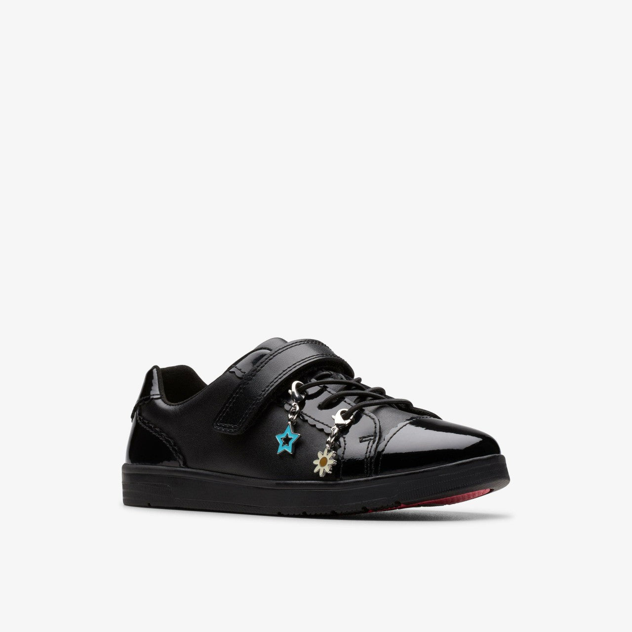 Disco Charm Kid Black Leather | Clarks on Sale - Kids